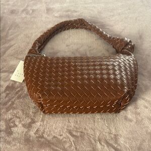 a new day Brown Woven Hobo Bag